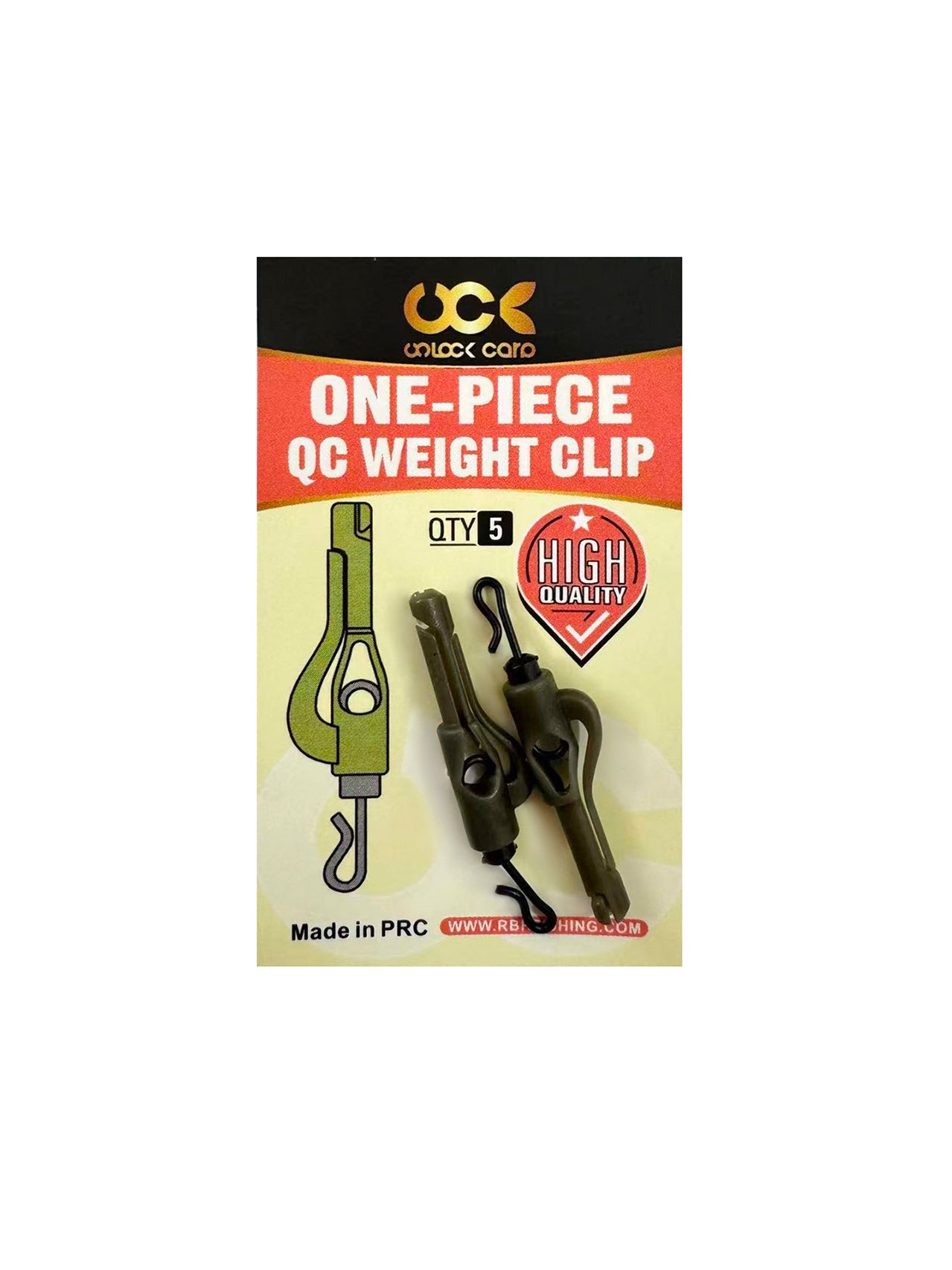 Precision-Moulded ONE-PIECE QC Weight Clips