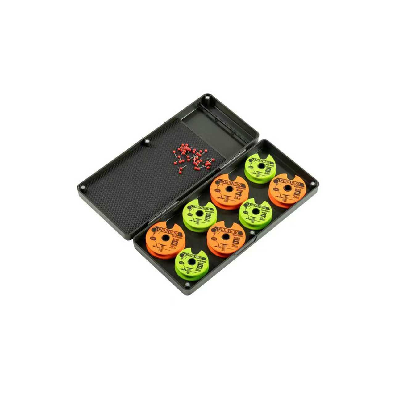 "2-in-1" Hybrid Rig & Spool Box (Standard Rigs + Chod Spools)