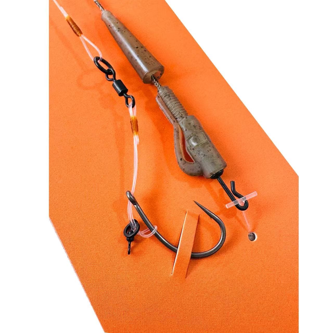 "No-Knot" 100% Strength All-In-1 Rig System (Ready Tied Leader & Hook)