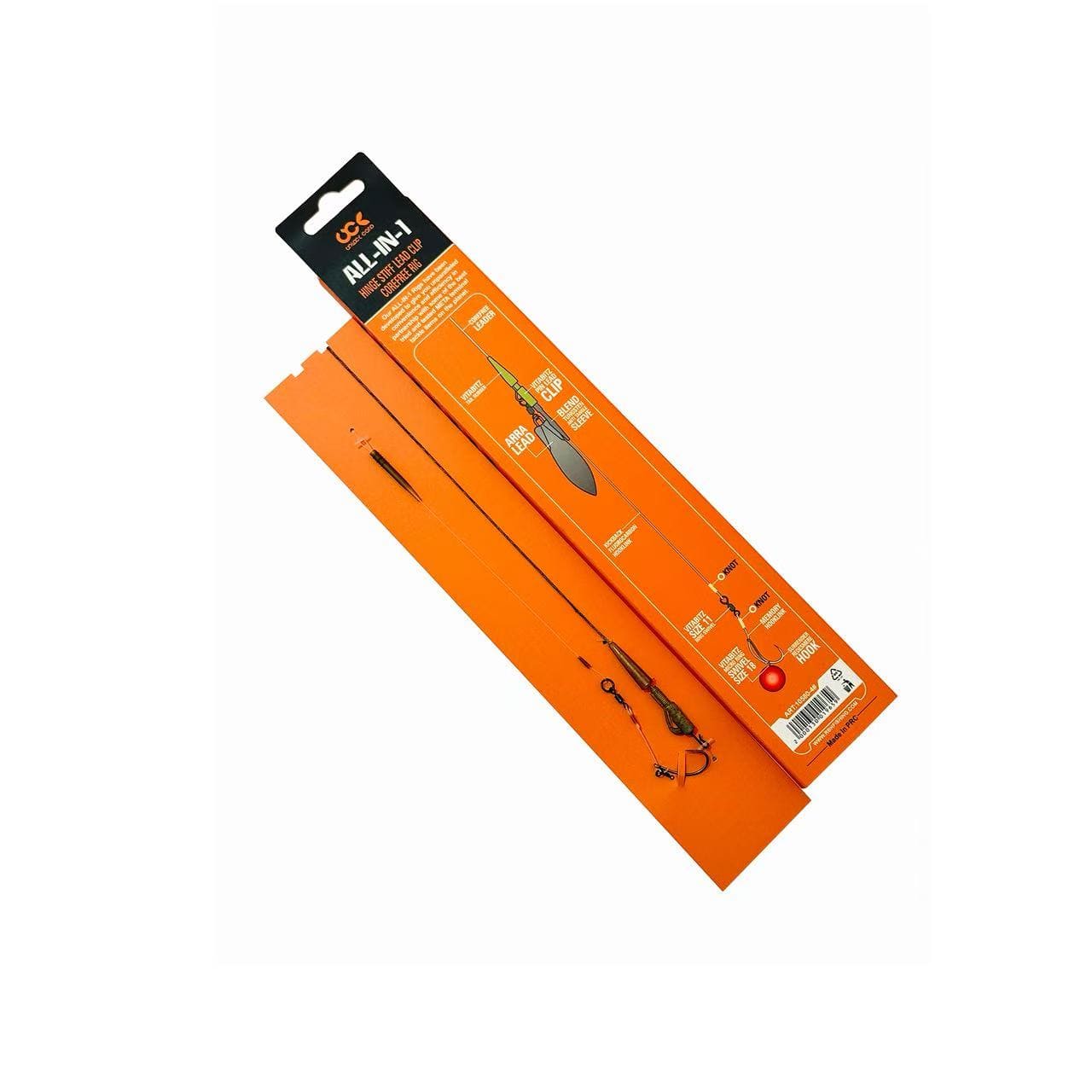 "No-Knot" 100% Strength All-In-1 Rig System (Ready Tied Leader & Hook)