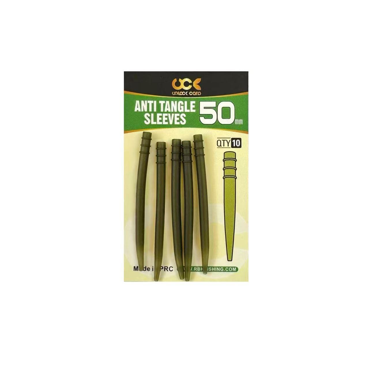 "Kick-It" Anti-Tangle Rig Sleeves (30mm / 50mm) - 10 Pack