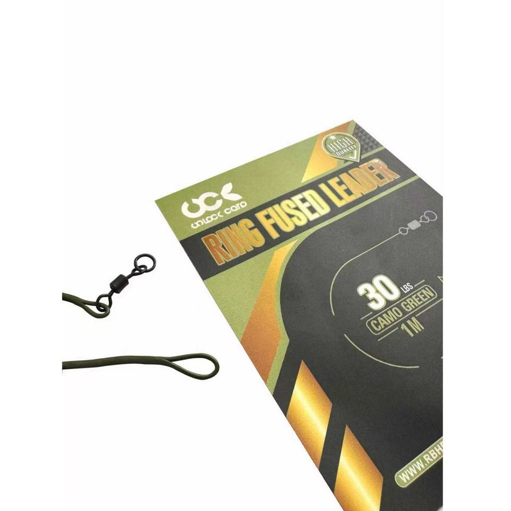 "Ring" Fused Leader (1m / 30lb) - Ready Tied with Flexi-Ring Swivel