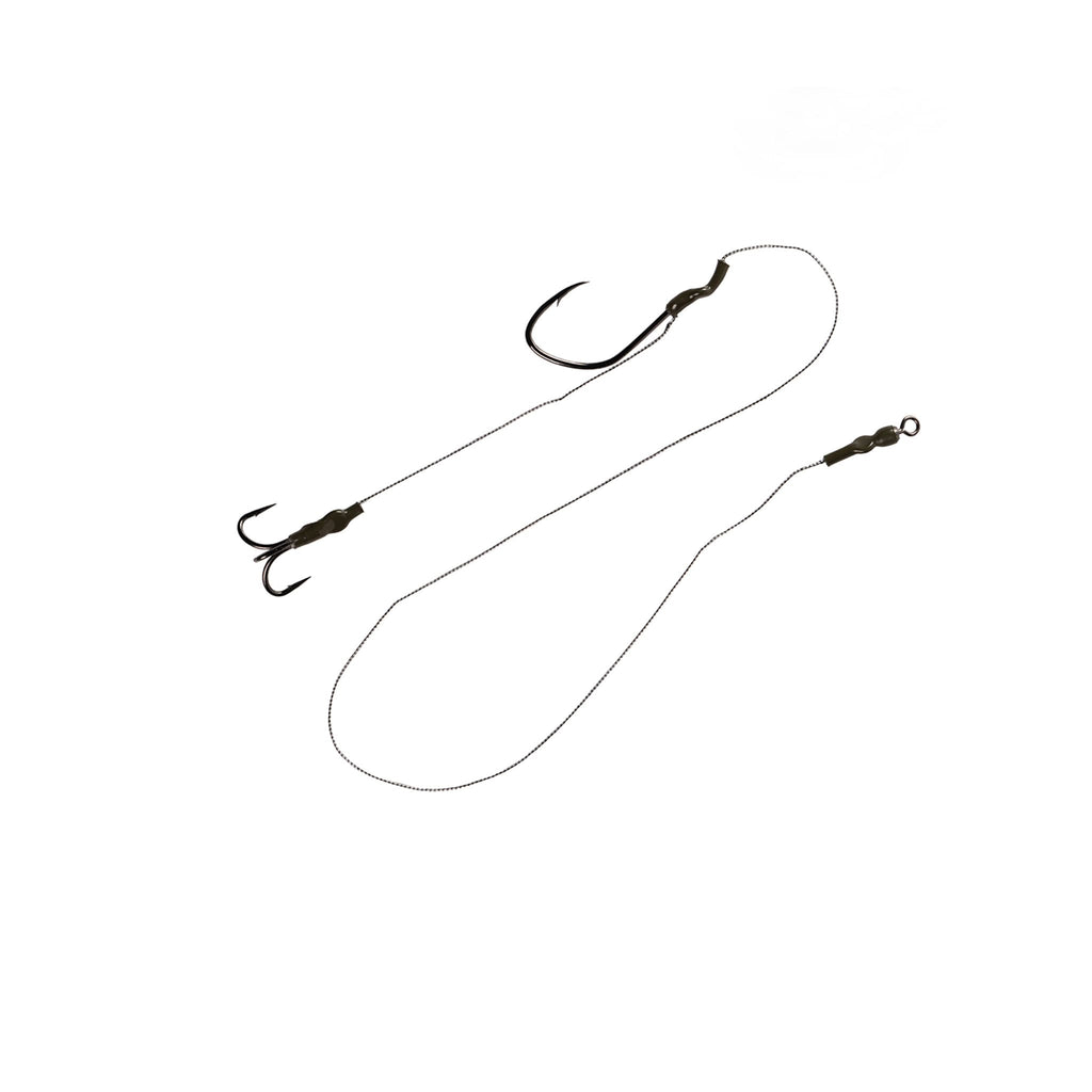 MegaCat Heavy Duty Combi Rig (Single & Treble Hook) - Ready Tied