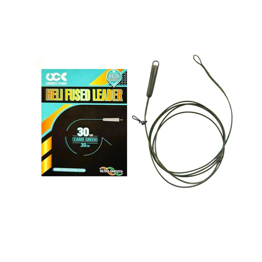 "Heli-Safe" Short Fused Leader (30cm / 30lb) - Ready Tied System