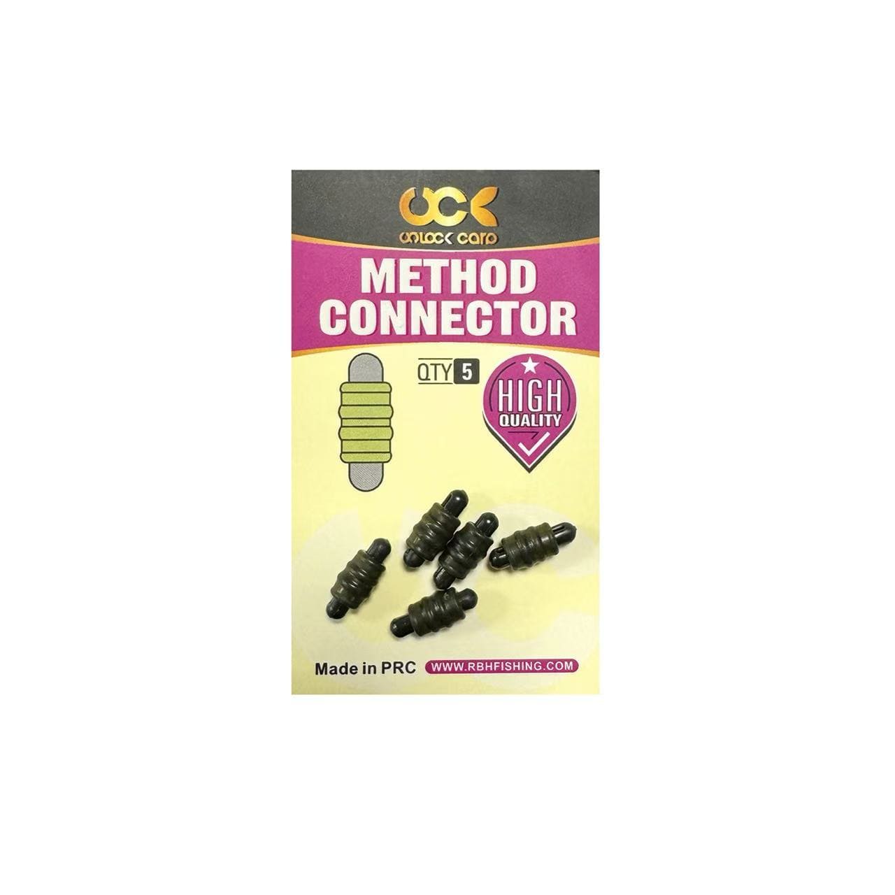 "Grip-Lock" Method Feeder Connectors (5 Pack) - Quick Change System
