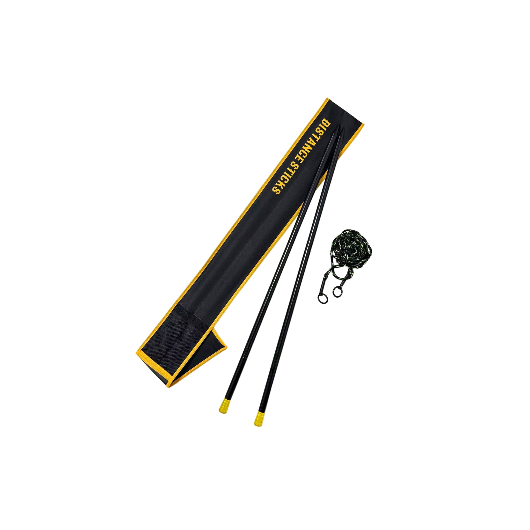 Precision Distance Sticks with Built-in Spirit Levels (Includes Cord & Bag)